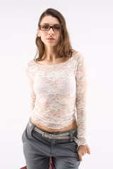 New Lace White Longsleeve