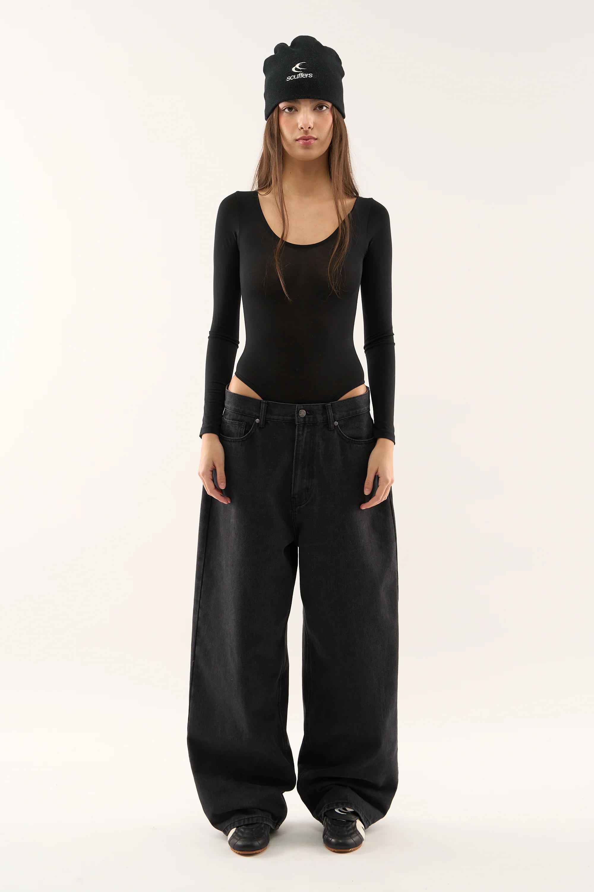 Jumbo Pants Washed Black