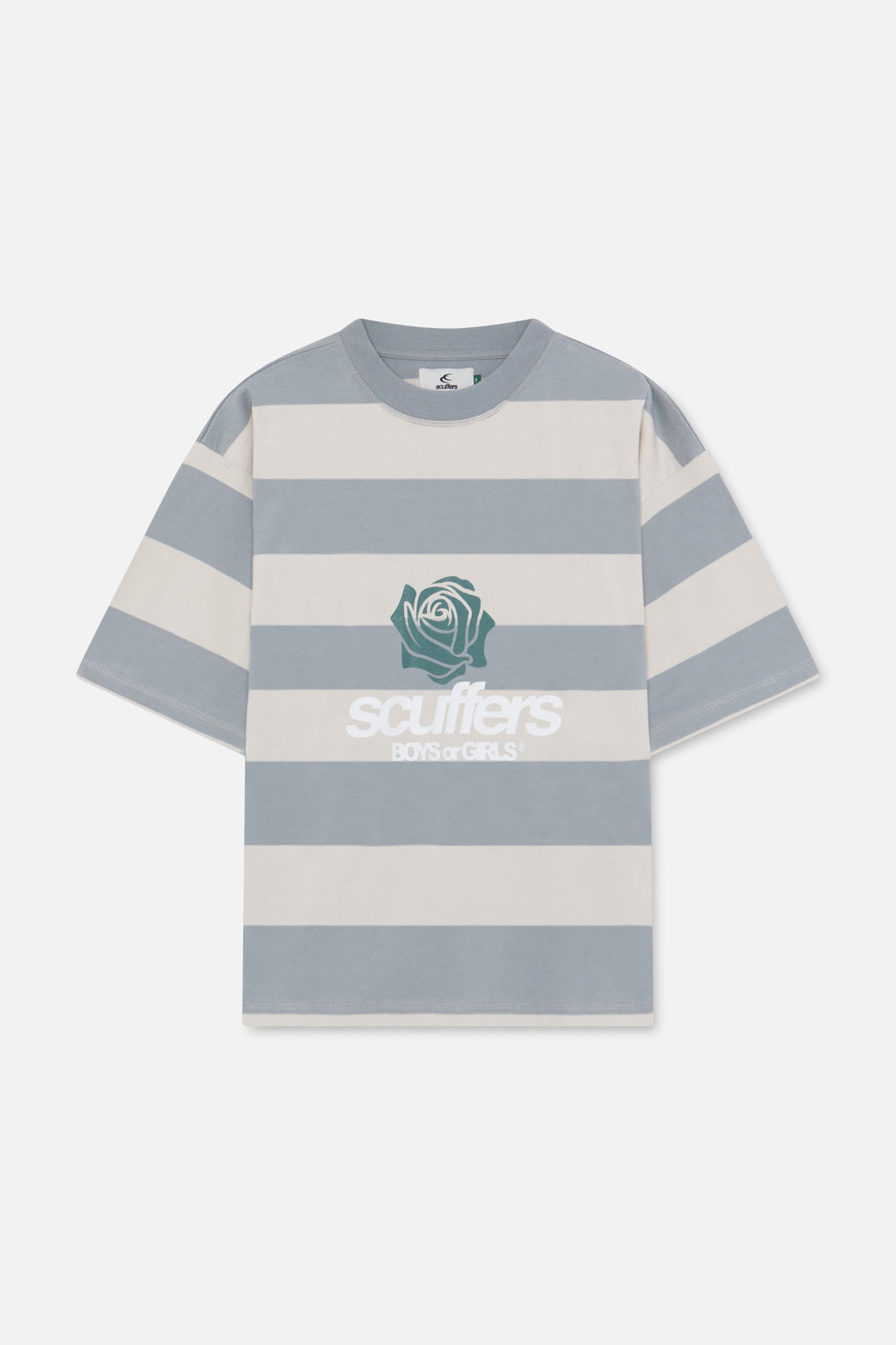 Boy Grey Striped T-Shirt
