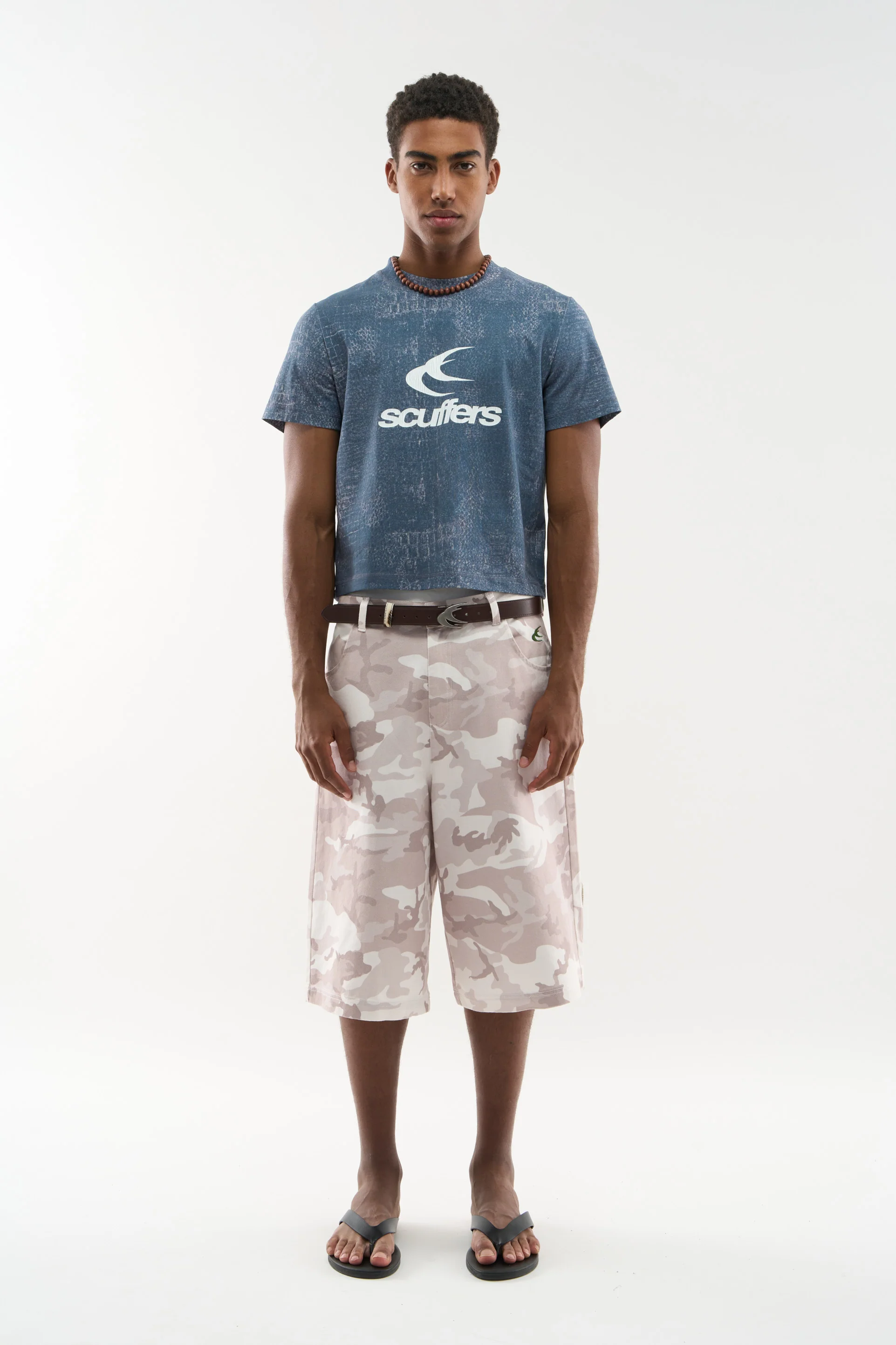 Cocodrile Blue Fitted Tshirt 01 Jpg