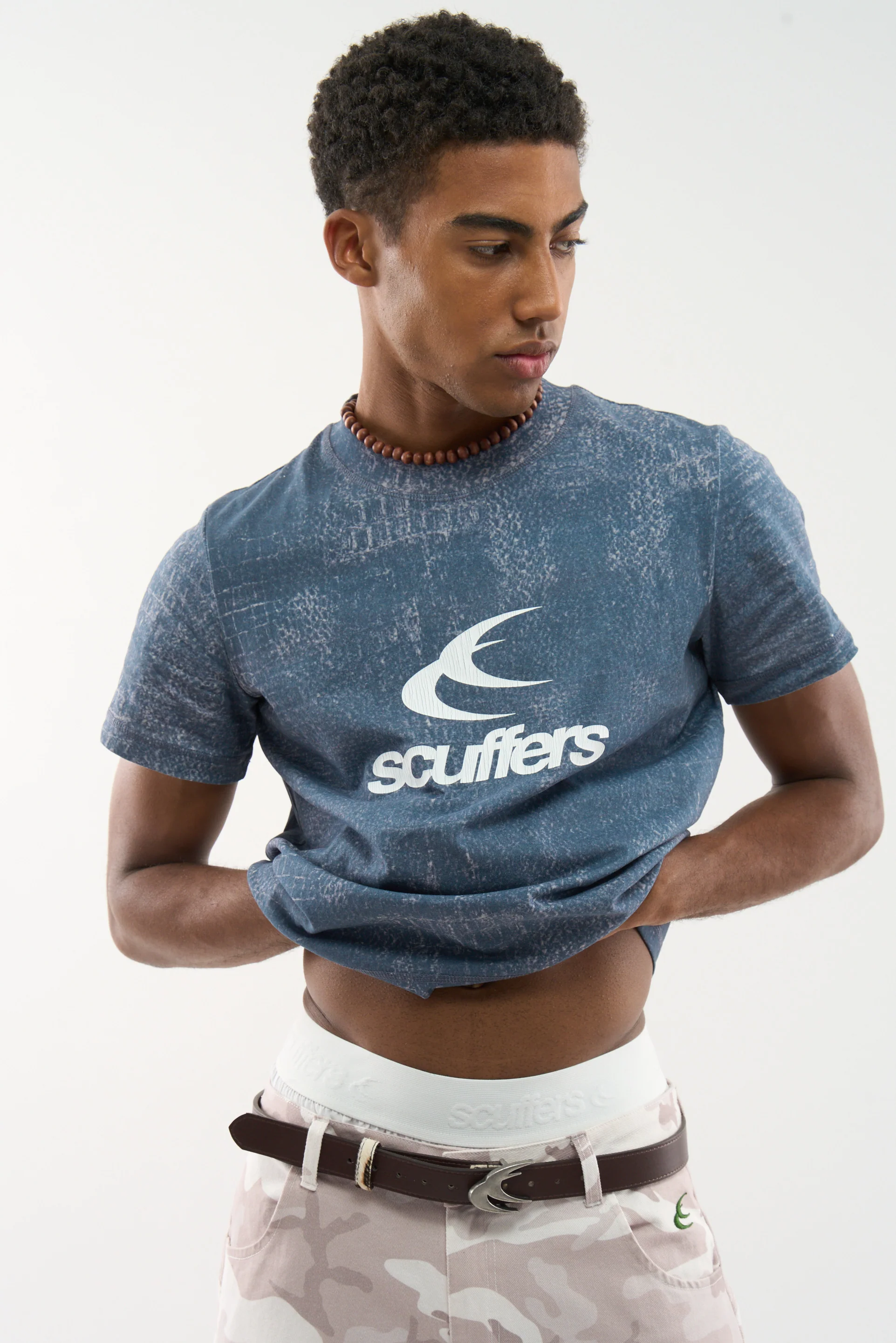Cocodrile Blue Fitted Tshirt 06
