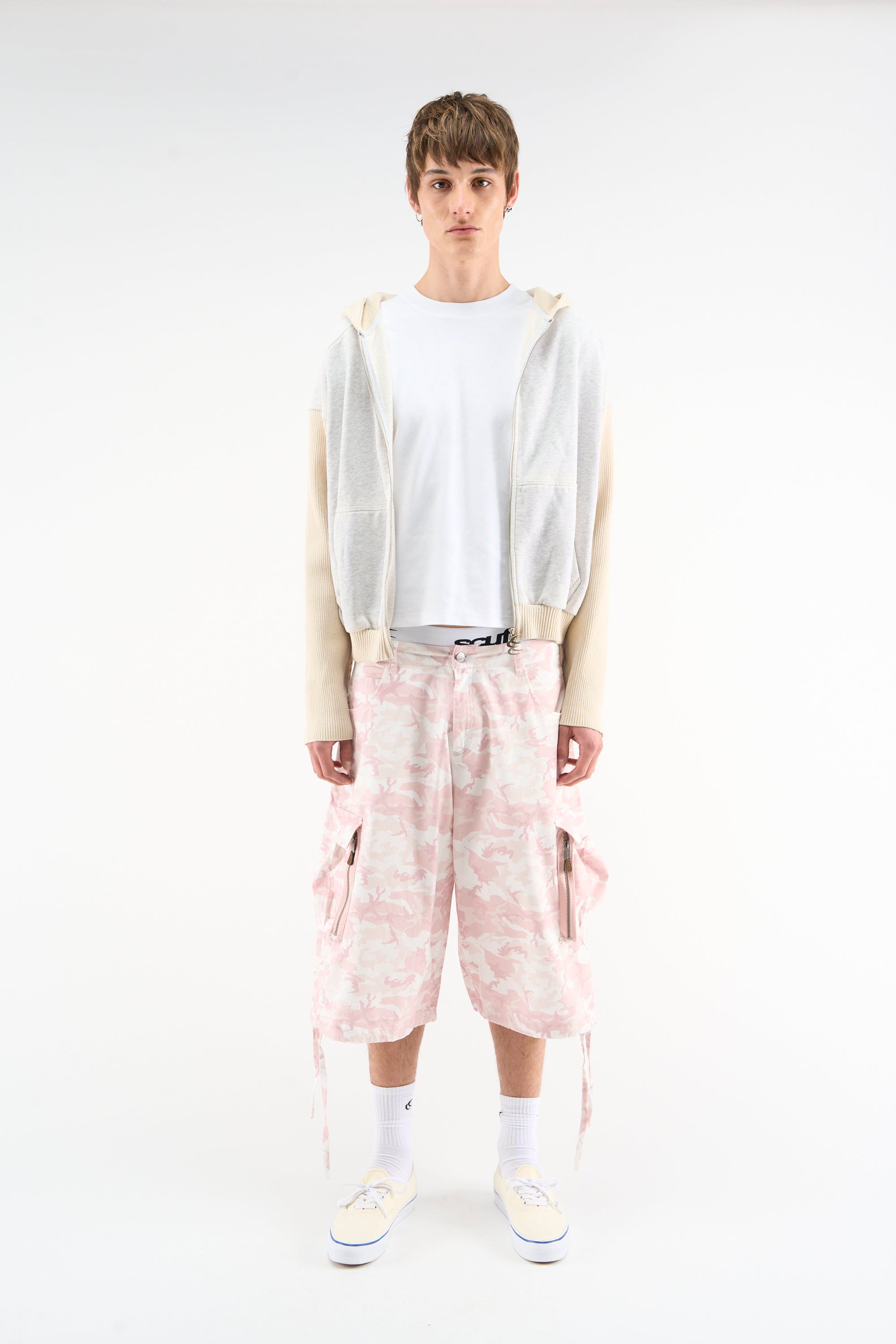 Funk Pink Camo Jorts