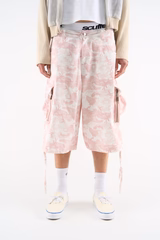 Funk Pink Camo Jorts