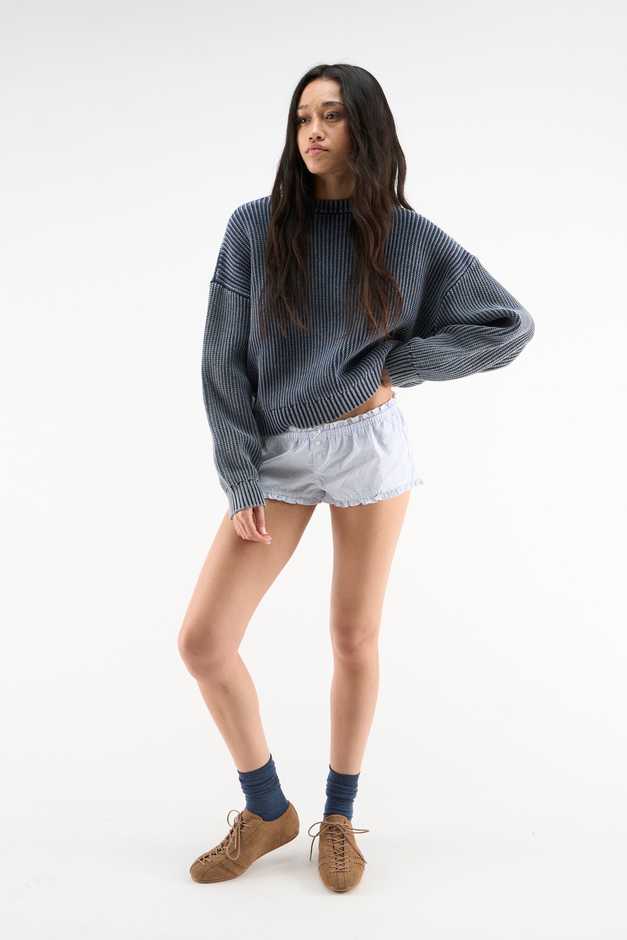 Cindy Navy Knit