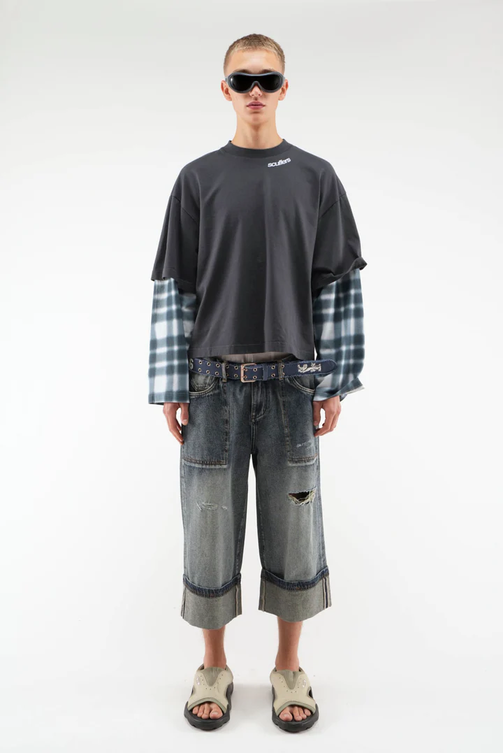 Blur Kurtis Navy Longsleeve
