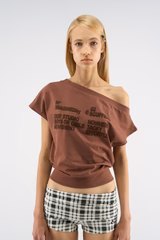 Anastasia Brown Top
