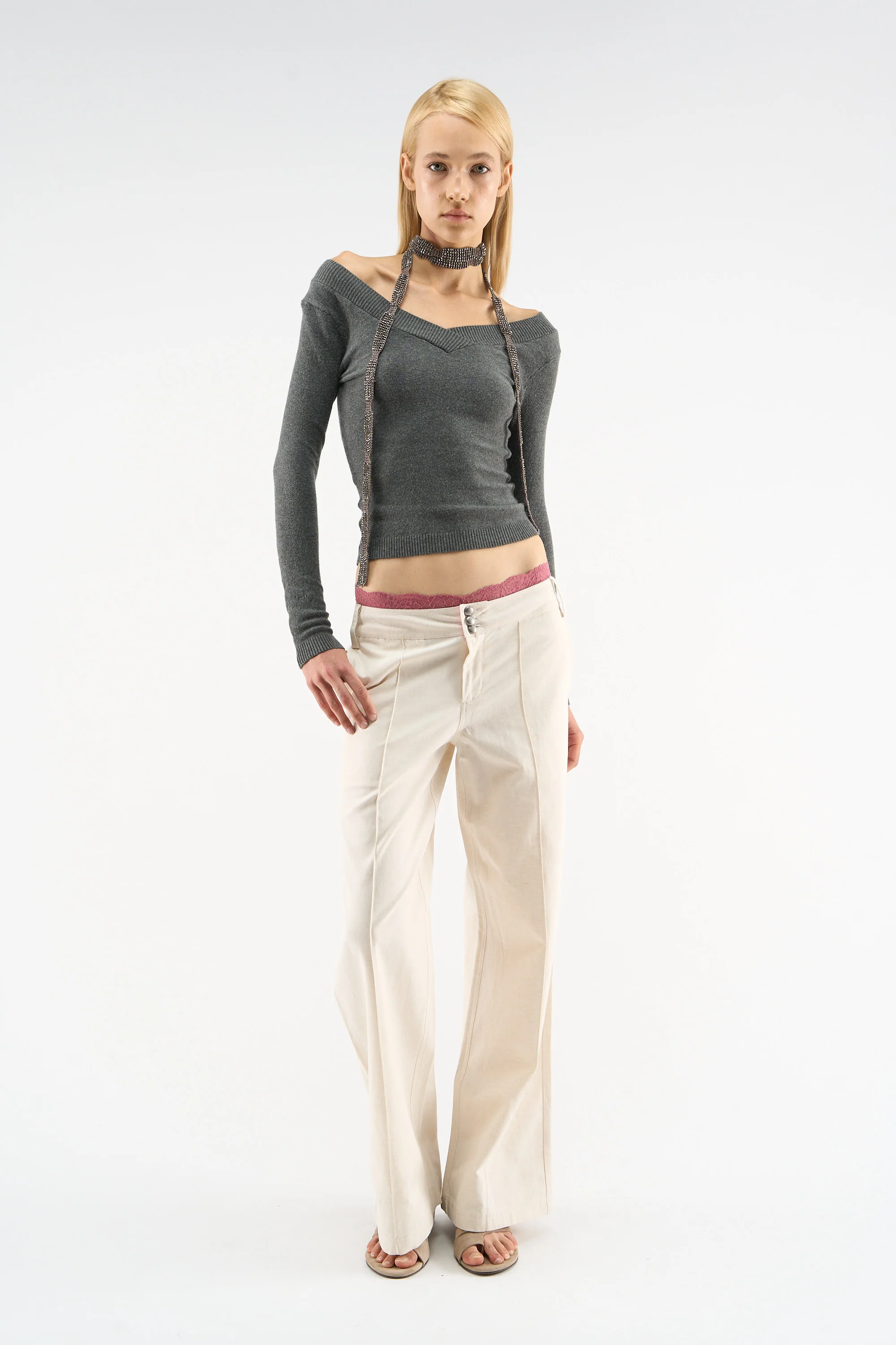 Summer Tailoring White Pants
