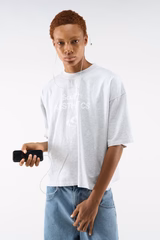 Nobrand Light Grey Melange T-Shirt