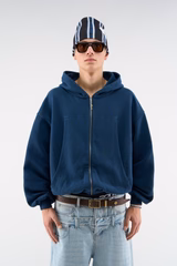 Pick Pocket Navy Zipper
