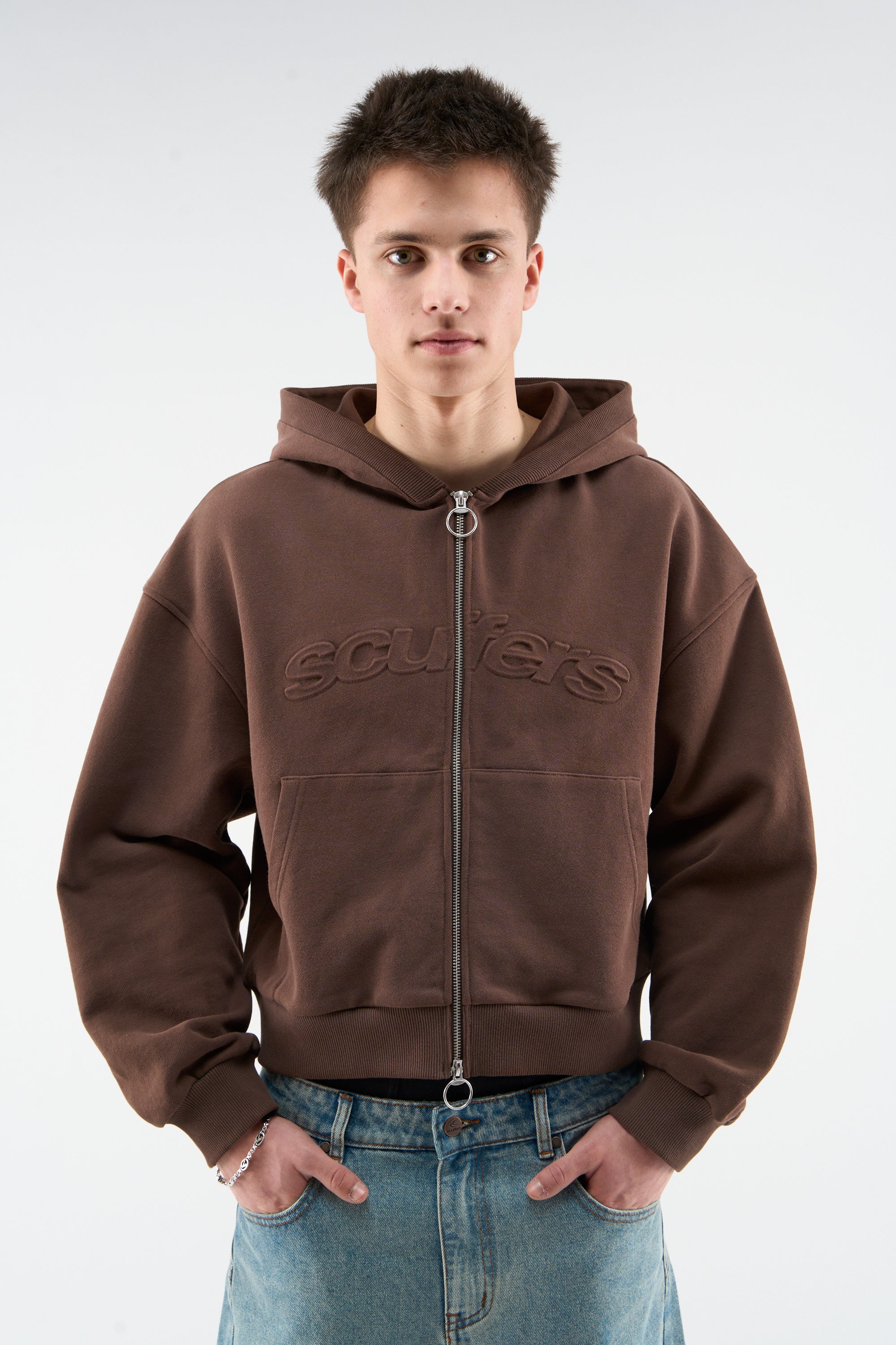 Bullet Brown Zipper