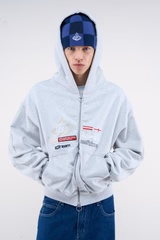 Mayor Light Grey Zipper