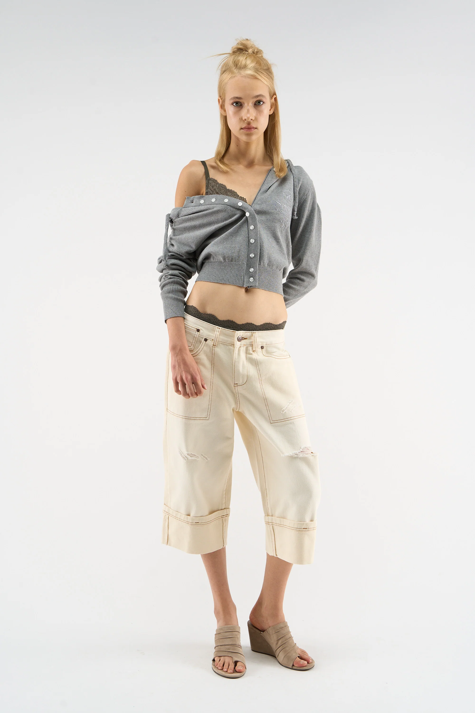 Capri Ecru Pants