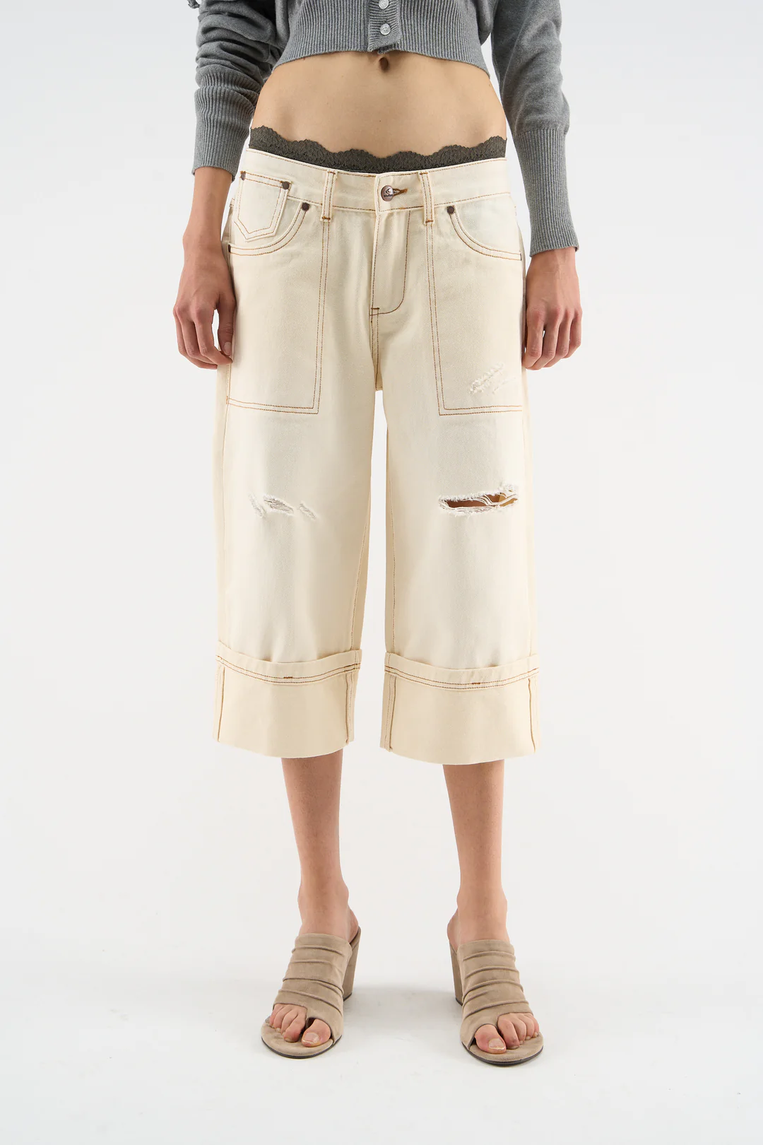 Capri Ecru Pants