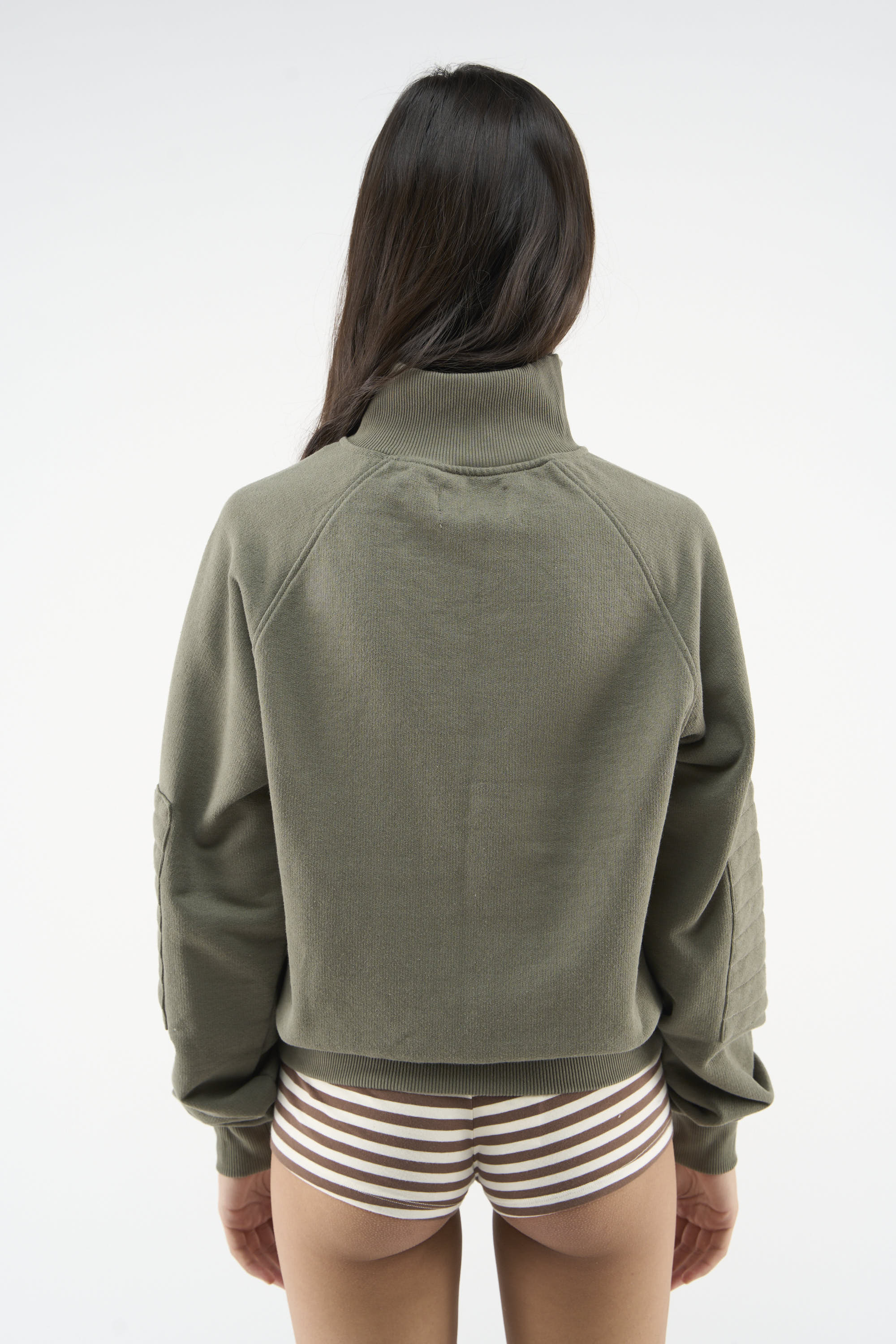 Bow Quarter Green Zip