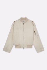 London Ecru Bomber Jacket