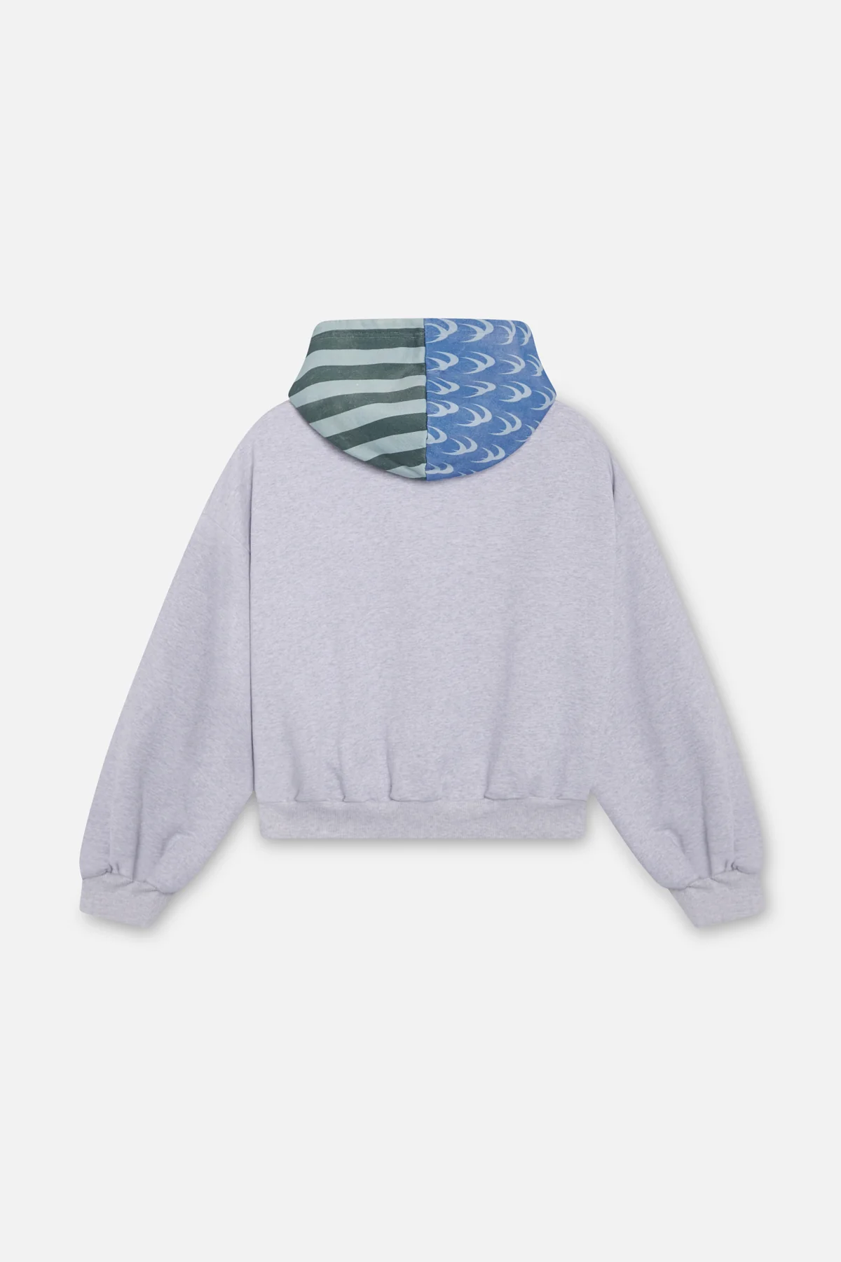 Nowhere Grey Melange Zipped Hoodie 2 Sem38 Jpg