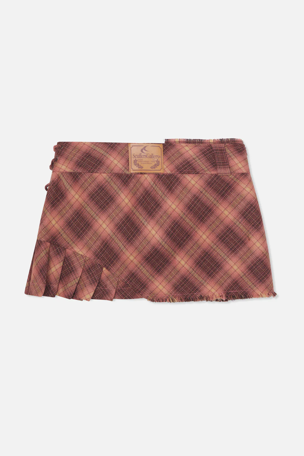 Pleatburgundycheckeredskirt 2 Sem38 Jpg