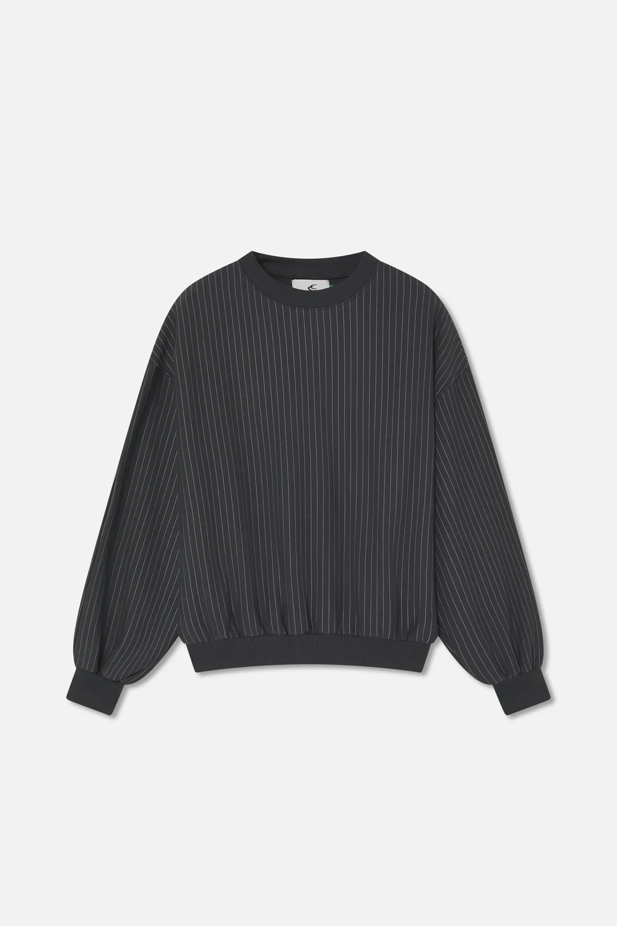 Pinstripedarkgreycrewneck Sem42 1 Jpg