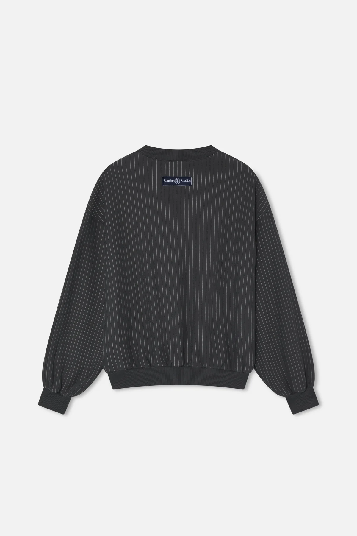 Pinstripedarkgreycrewneck Sem42 2 Jpg