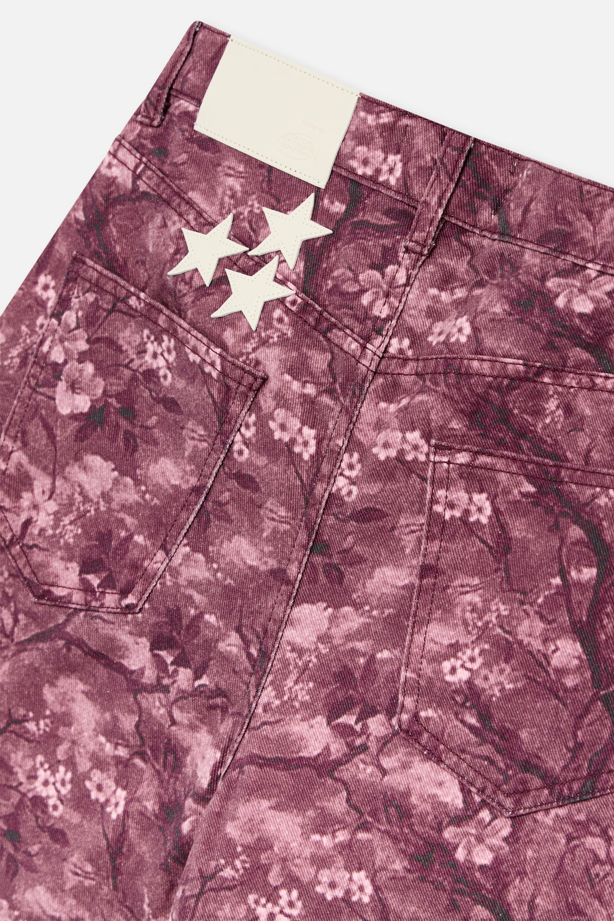 Real Flower Burgundy Jumbo Shorts 4