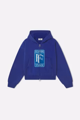 Rolly Blue Knit Zipper