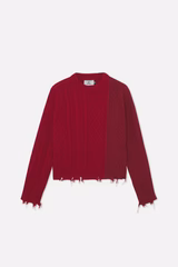 Split Burgundy Knit