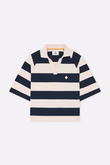 Signature Navy Striped Polo