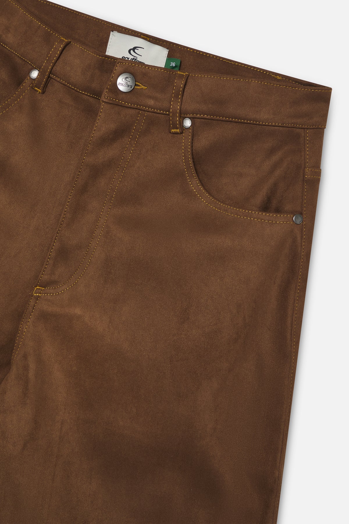 Suede Dark Brown Jumbo Pants Sem 43 3