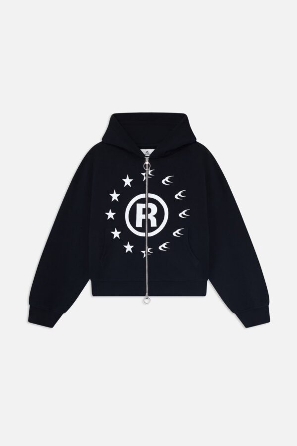 Confused Black Zipper