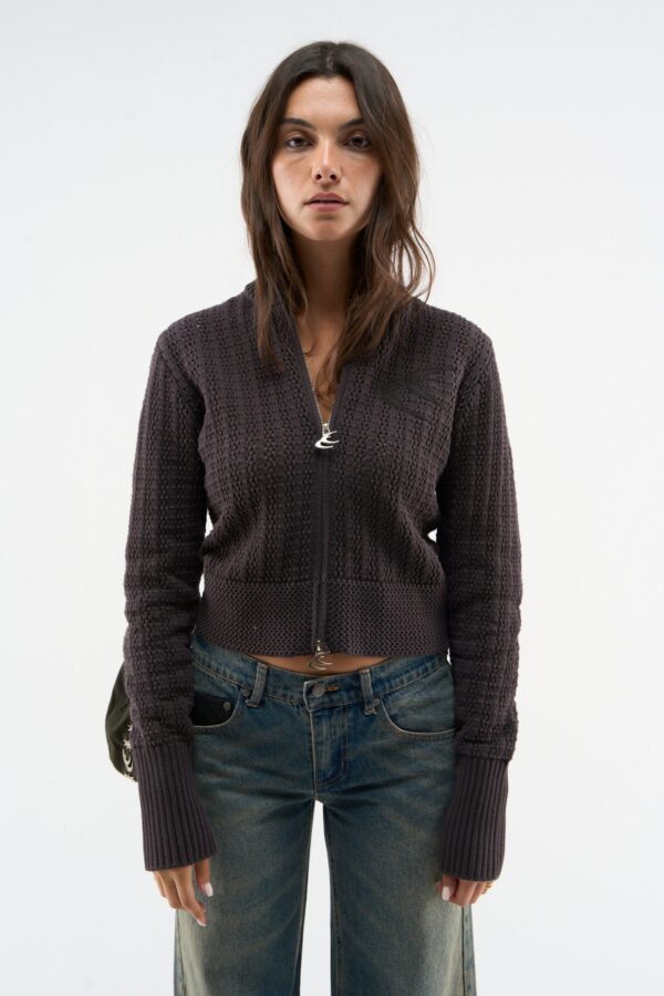 Stormy Brown Zipper
