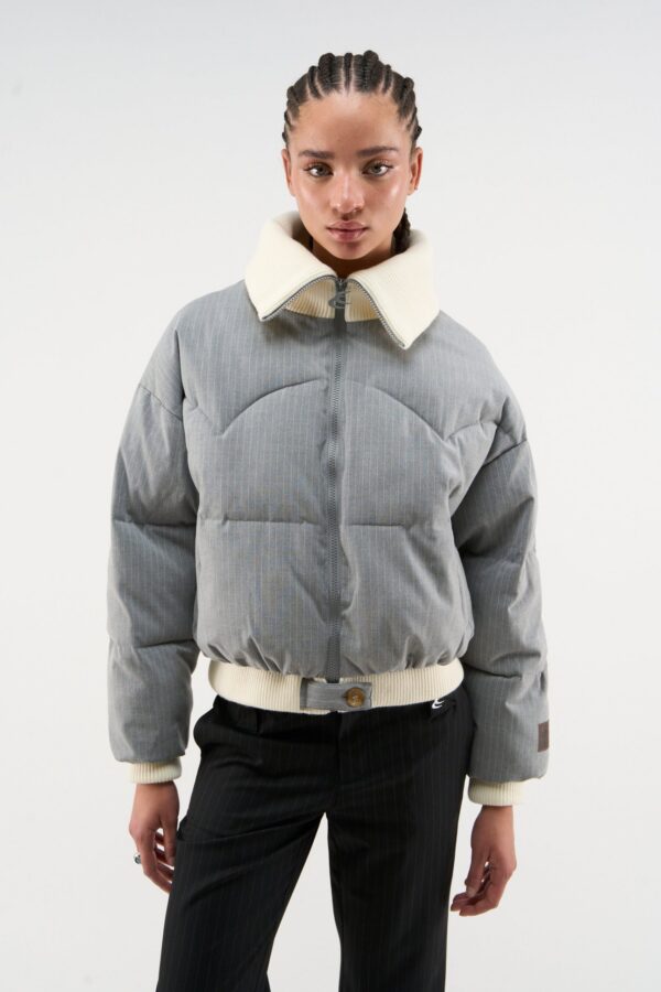 Donatello Light Grey Puffer
