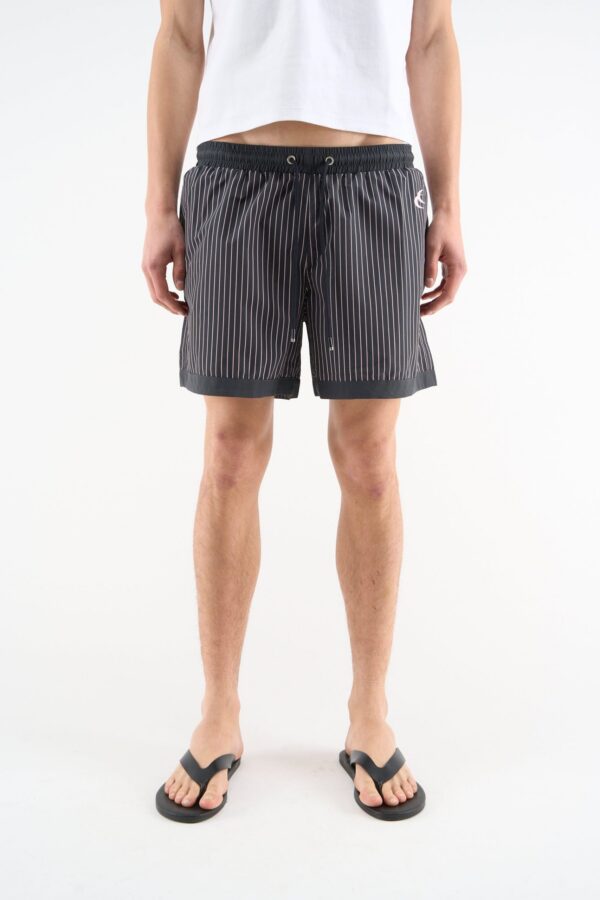 Pinstripe Black Swimpants