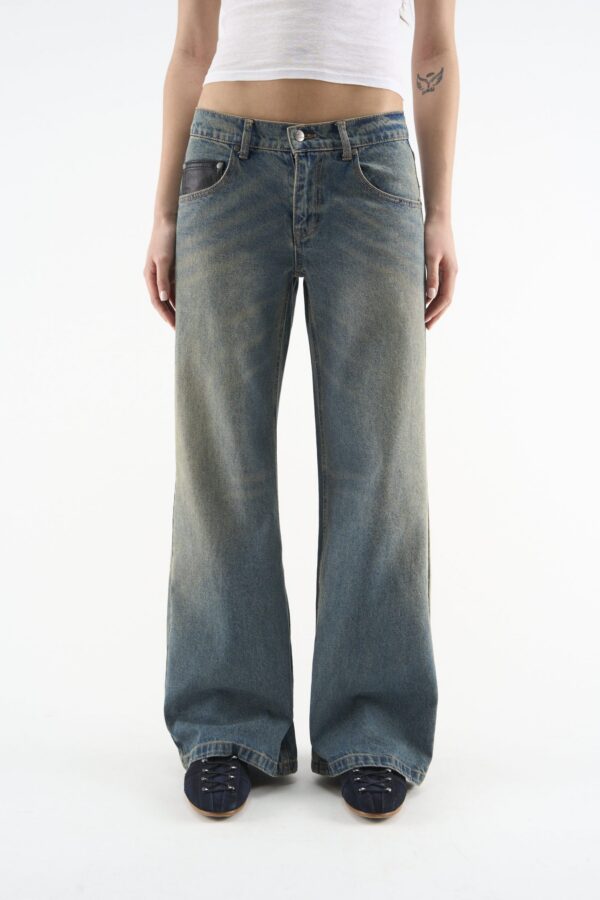 Marlen Washed Blue Pants