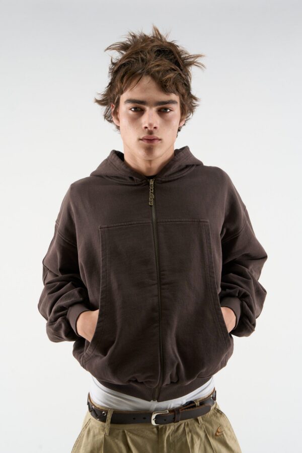 Pick Pocket Brown Zipper