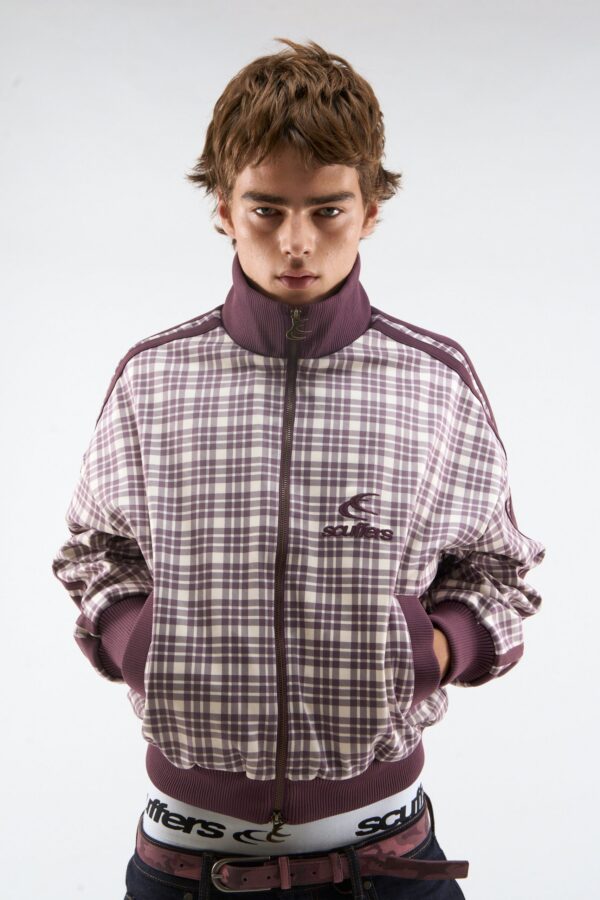 Mice Burgundy Zipper