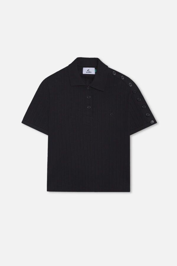 Placket Black Polo
