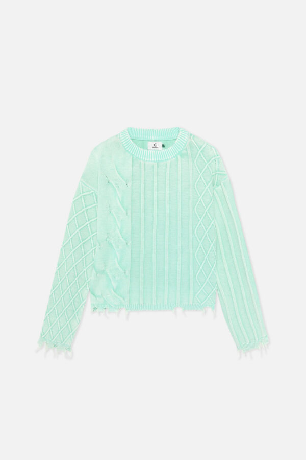 Oversized Green Trench Jersey